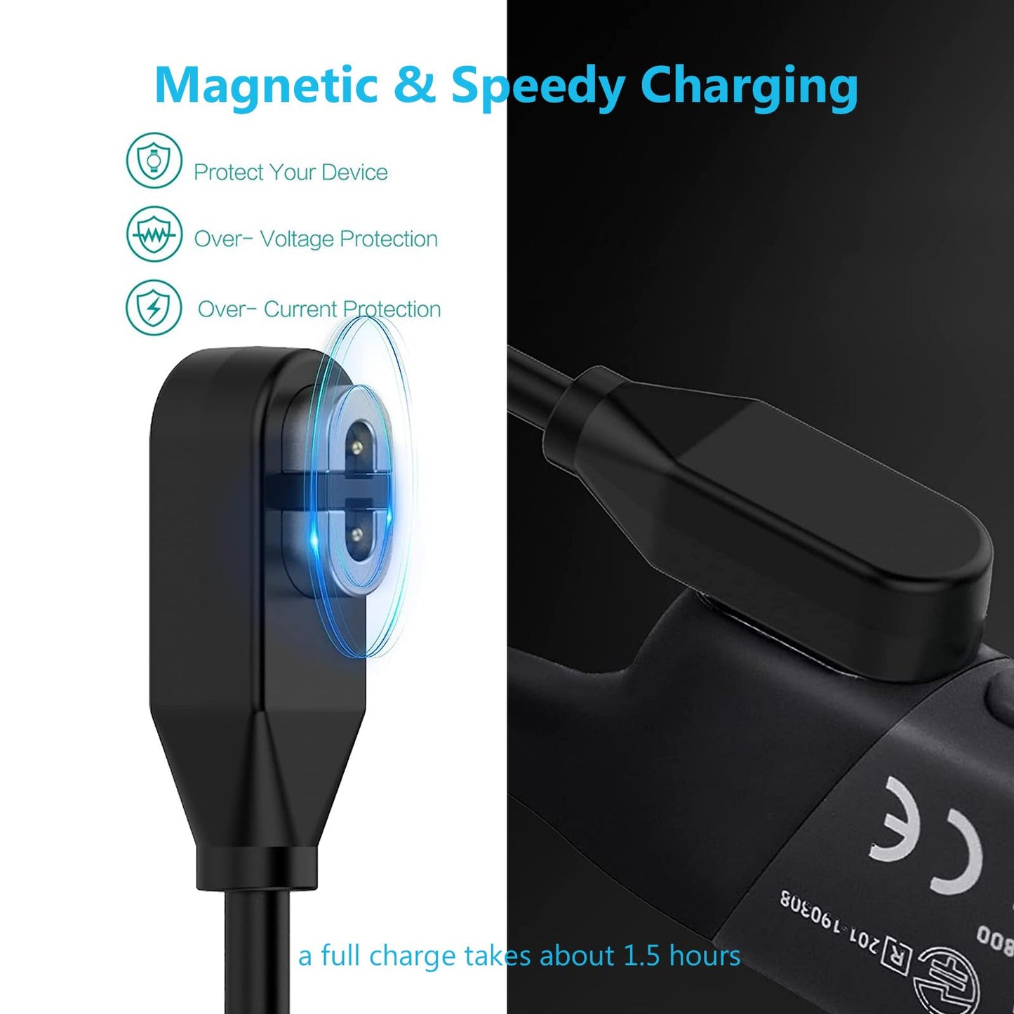 Fast Wall Charger for AfterShokz Aeropex AS800 Shokz, OpenRun Pro/OpenRun/OpenRun Mini/OpenComm ASC100SG, USB Charging Cord for AfterShokz Aeropex