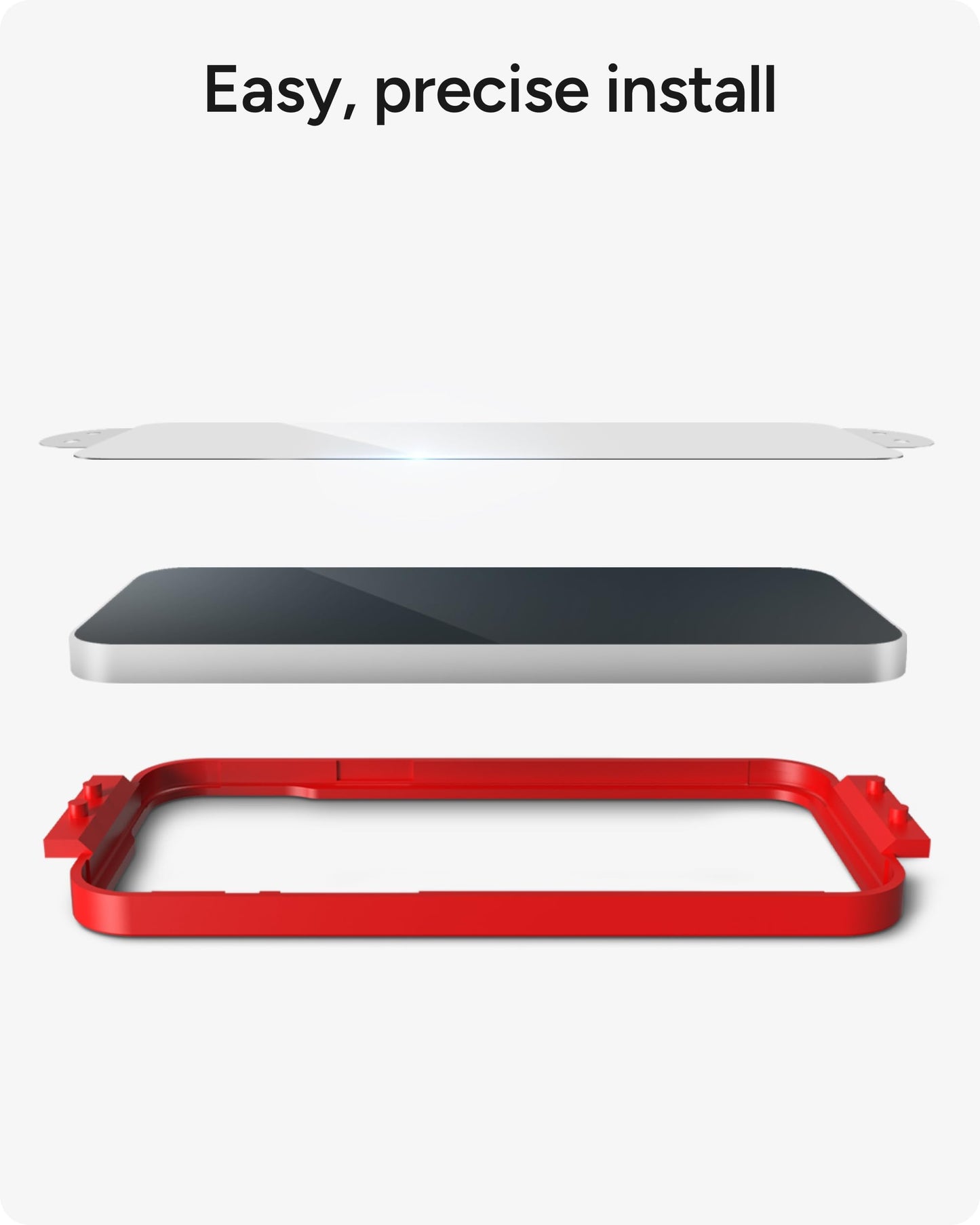 ZAGG Glass+ Samsung Galaxy Z Flip7 Screen Protector (Front Screen Only) - 3x Stronger, Scratch-Resistant, Smudge-Resistant, Fingerprint Scanner