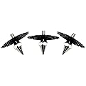 Desmond DSNOW Set of 3 65mm Tripod Spike Feet & Snow Shoes Rustproof SS Stainless Steel 3/8" Universal