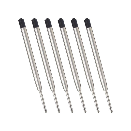 ChaoQ Black Ink Refills (6pcs), Replaceable Ballpoint Pen Refills