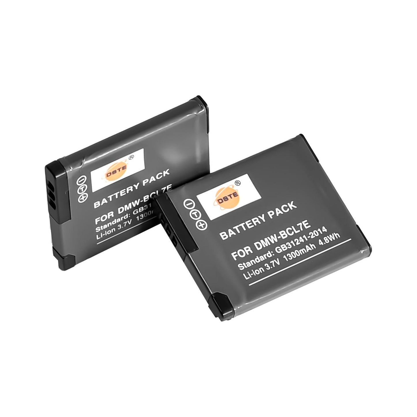DSTE® 2X DMW-BCL7 DMW-BCL7E DMW-BCL7PP Battery + DC144 Travel and Car Charger Adapter Compatible with Panasonic Lumix DMC-F5 FH10 FS50 SZ3 SZ9 XS1 XS3