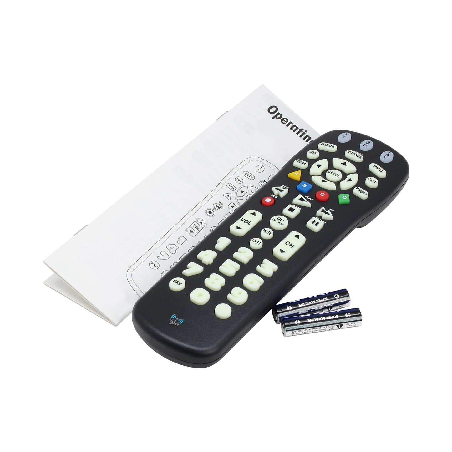 SatelliteSale TV Remote Control UR3-SR3S Big Button Remote Control Replacement for Spectrum Set-top Cable Boxes