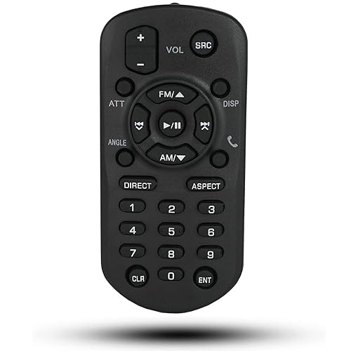 Replacement Remote Control RM-RK258 Compatible for JVC Multimedia Receiver Car Stereo KW-M560BT KW-V350BT KW-V320BT KVC-120BT KW-V230BT KW-V250BT