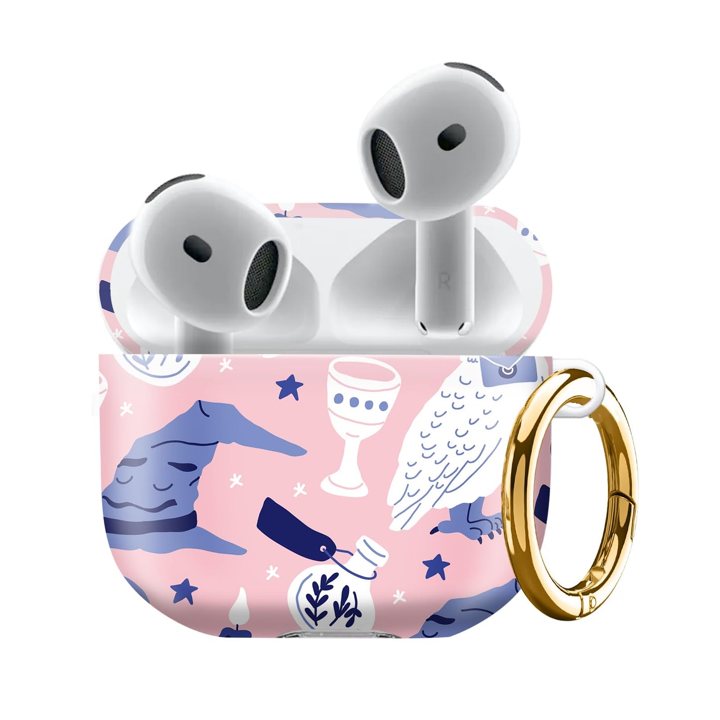 Compatiable with AirPod 4 Protective Case 2024, Soft Protective Case with Keychain for Women,Cute Shockproof Charging Case Cover for AirPod 4(Owl