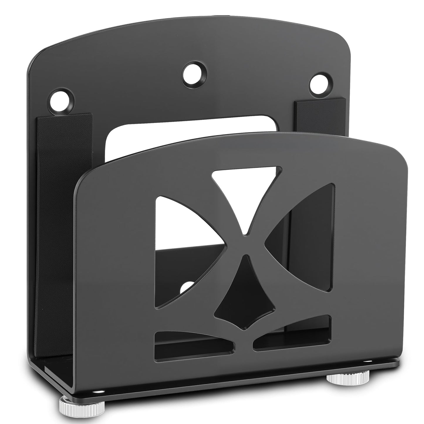 Metel Cable Box Mount,Adjustable Small Device Wall Mount Holder or VESA Mount Behind The Monitor for Apple TV,ROKU,Router,Modem and Other Media