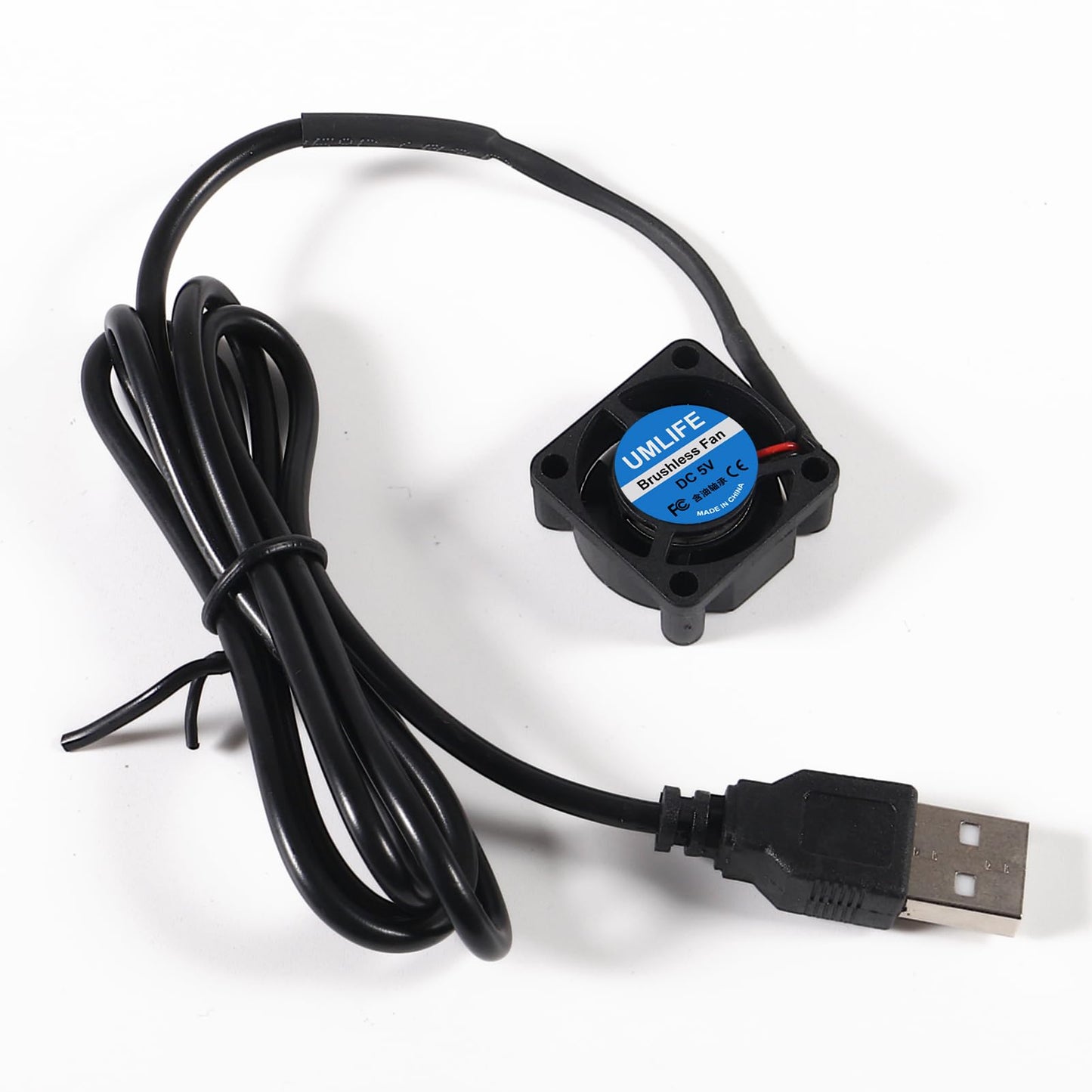 UMLIFE 4pcs USB 5V DC Fan 2510 Small 2 pin Cooling Cooler Computer 25mm X 10mm (25x25x10)