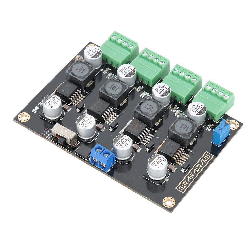 Multi-Channel Switching Power Supply Module with 3.3V/5V/12V/ADJ Adjustable Voltage Output Converter,LM2596 Excellent Chip Power Supply,with 4-Way…