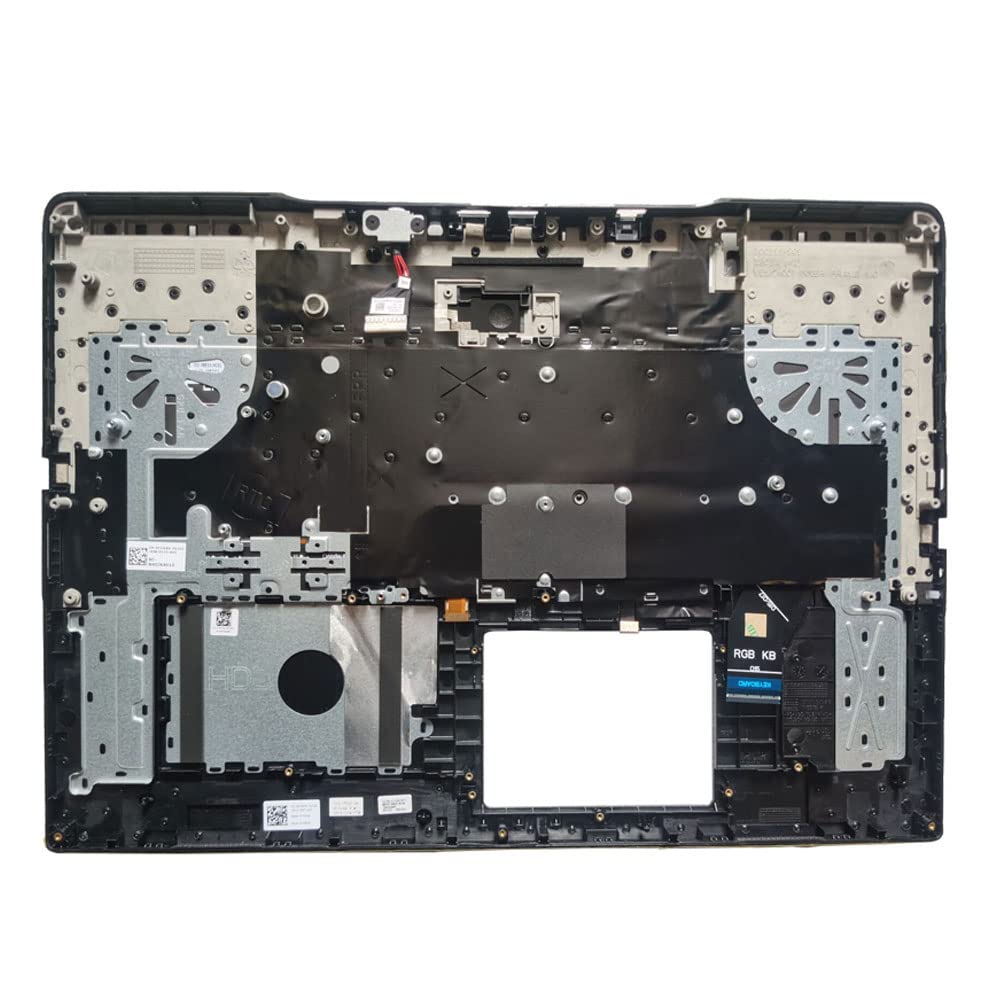 Laptop Replacement Keyboard Compatible for DELL G7 7790 17-7790 06WFHN 00YW0N US Layout with Palmrest Upper Cover Case Shell (RGB Backlit)