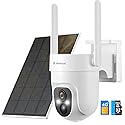 PinFocal 4G LTE Cellular Security Camera Wireless Outdoor, No WiFi Needed, 2K Color Night Vision, 360° View Pan/Tilt, 2 Way Talk, PIR Motion Sensor