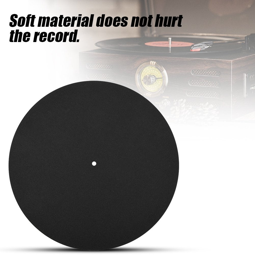 Ultra-Thin Anti-Static Turntable Record Pad, Turntable Soft Slipmat,Reduce Vibration,Reduce The Back Noise,Keeping Disc Clean,for All Record Players