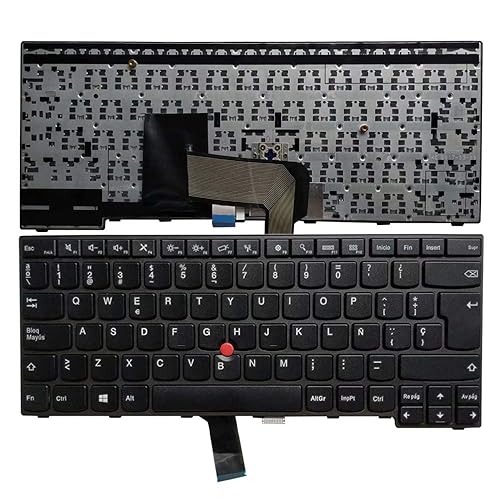 Laptop Replacement Keyboard Fit Lenovo ThinkPad E450 E455 E460 E465 Spanish Layout