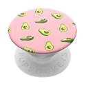 PopSockets: PopGrip Expanding Stand and Grip with a Swappable Top for Phones & Tablets - Avocados Pink
