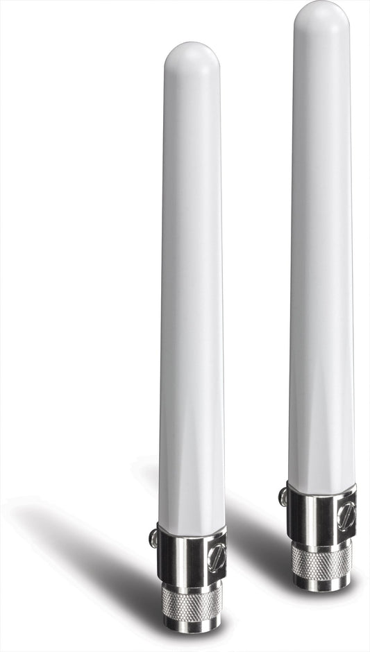 TRENDnet 4/6 dBi Surge Outdoor Dual Band Omni Antenna Kit, Replaceable Surge Protection Fuse, TEW-AO46S