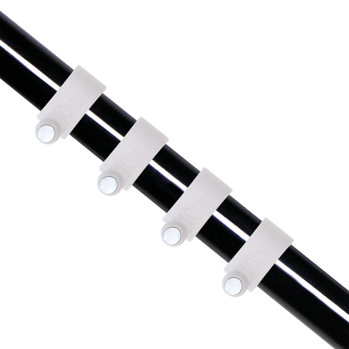 Mini Skater 10mm Square White Nylon Wire Cable Clips Electrical Ethernet Cord Clamp Management with Steel Nail,200Pcs