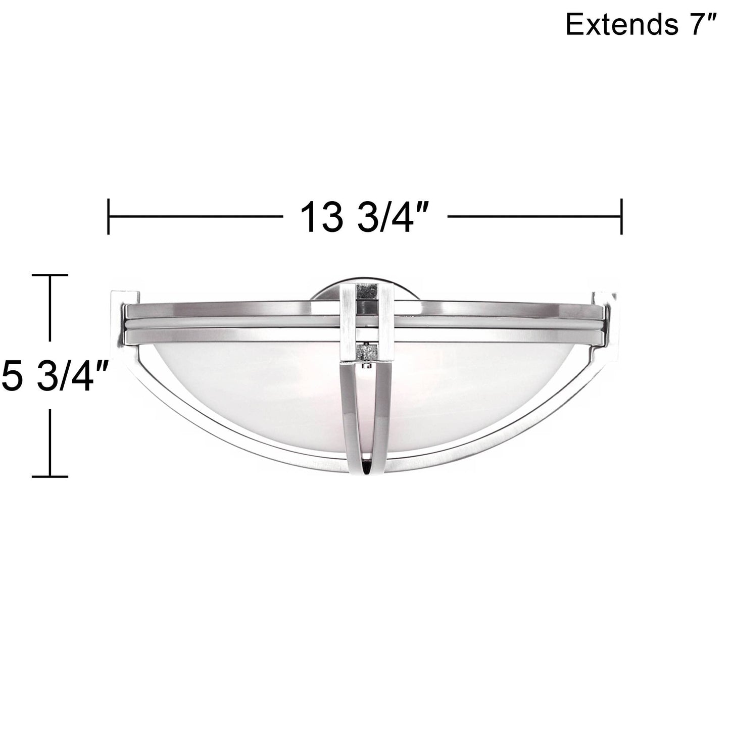 Possini Euro Design Deco Modern Wall Light Sconce Brushed Nickel Silver Hardwired 13 3/4" Wide Fixture Curved Line Marbleized Glass Shade Bedroom