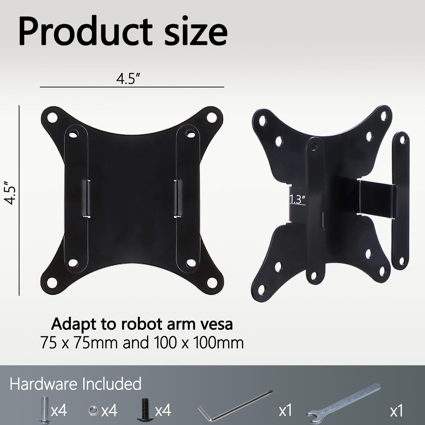 G34WQi VESA Adapter Compatible with XIAOMI 27" 34" Monitors (Fits X27G9, G27Q, G Pro 27i, A27Ui, G34WQ, G34WQi) - 75x75 to 100x100 VESA Mount Adapter