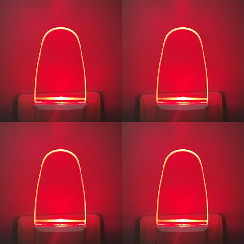 CICINY LED Night Light Plug in 4 Pack, Energy Efficient 0.5W, Dusk to Dawn Sensor Nightlights for Bedroom, Bathroom, Kitchen, Hallway, Stairs, Kids