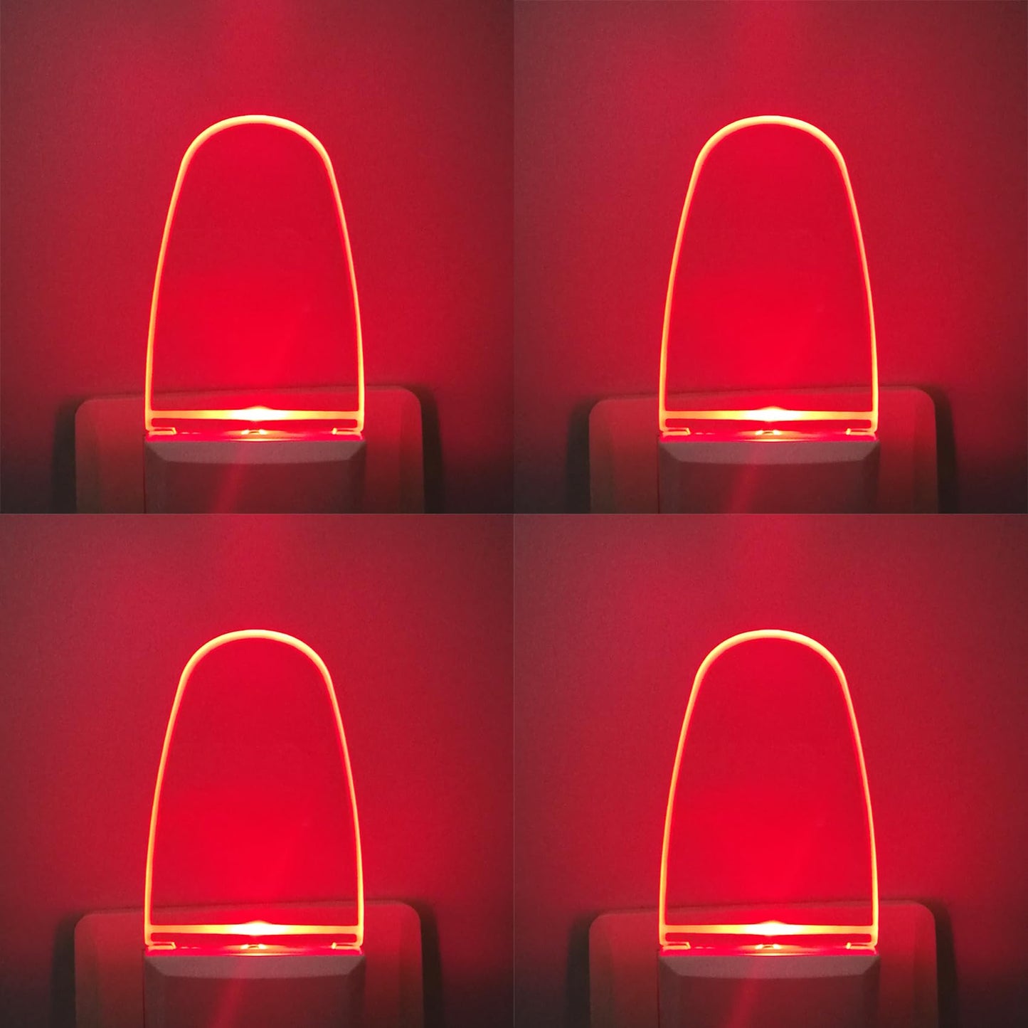 CICINY LED Night Light Plug in 4 Pack, Energy Efficient 0.5W, Dusk to Dawn Sensor Nightlights for Bedroom, Bathroom, Kitchen, Hallway, Stairs, Kids
