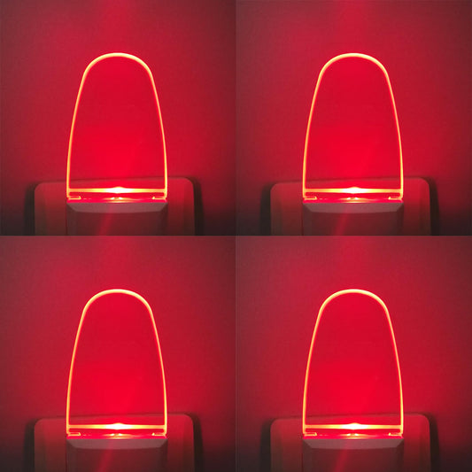 CICINY LED Night Light Plug in 4 Pack, Energy Efficient 0.5W, Dusk to Dawn Sensor Nightlights for Bedroom, Bathroom, Kitchen, Hallway, Stairs, Kids