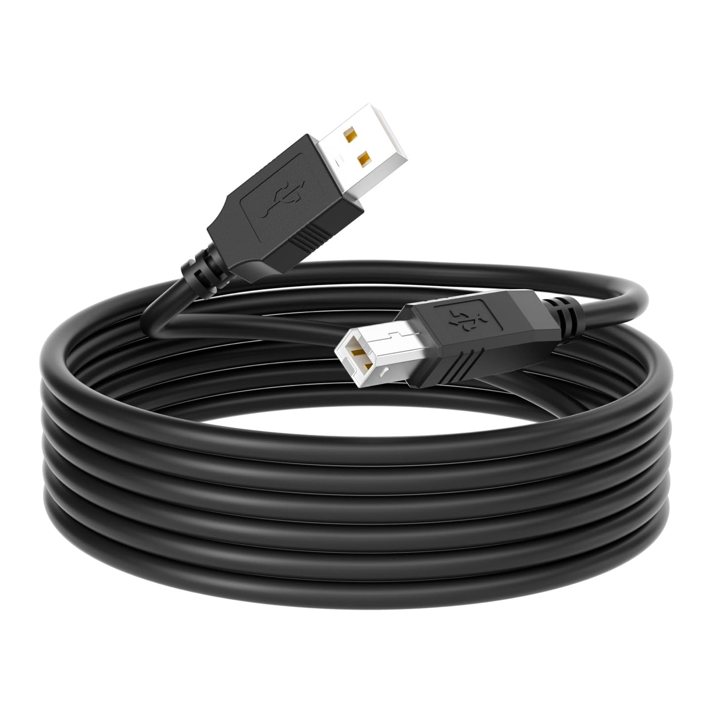 Kehtmay USB 2.0 Printer Cable 15 FT,USB 2.0 A to B Connector, High - Speed Data Transfer for Printers & Scanners, Compatible with HP, Canon, Epson