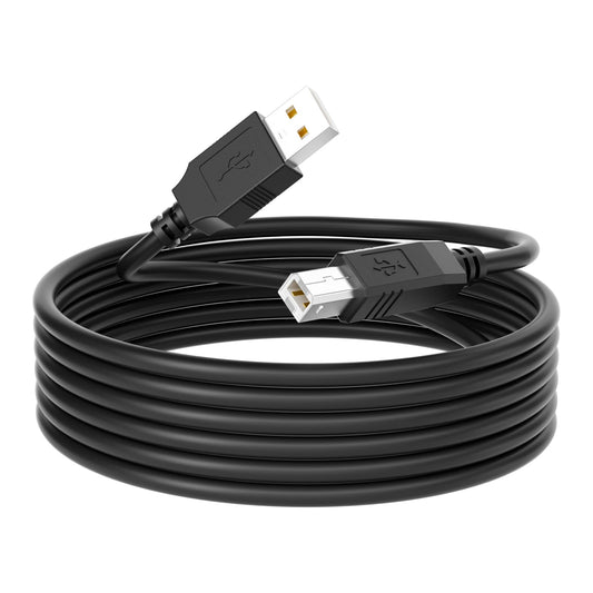 Kehtmay USB 2.0 Printer Cable 15 FT,USB 2.0 A to B Connector, High - Speed Data Transfer for Printers & Scanners, Compatible with HP, Canon, Epson
