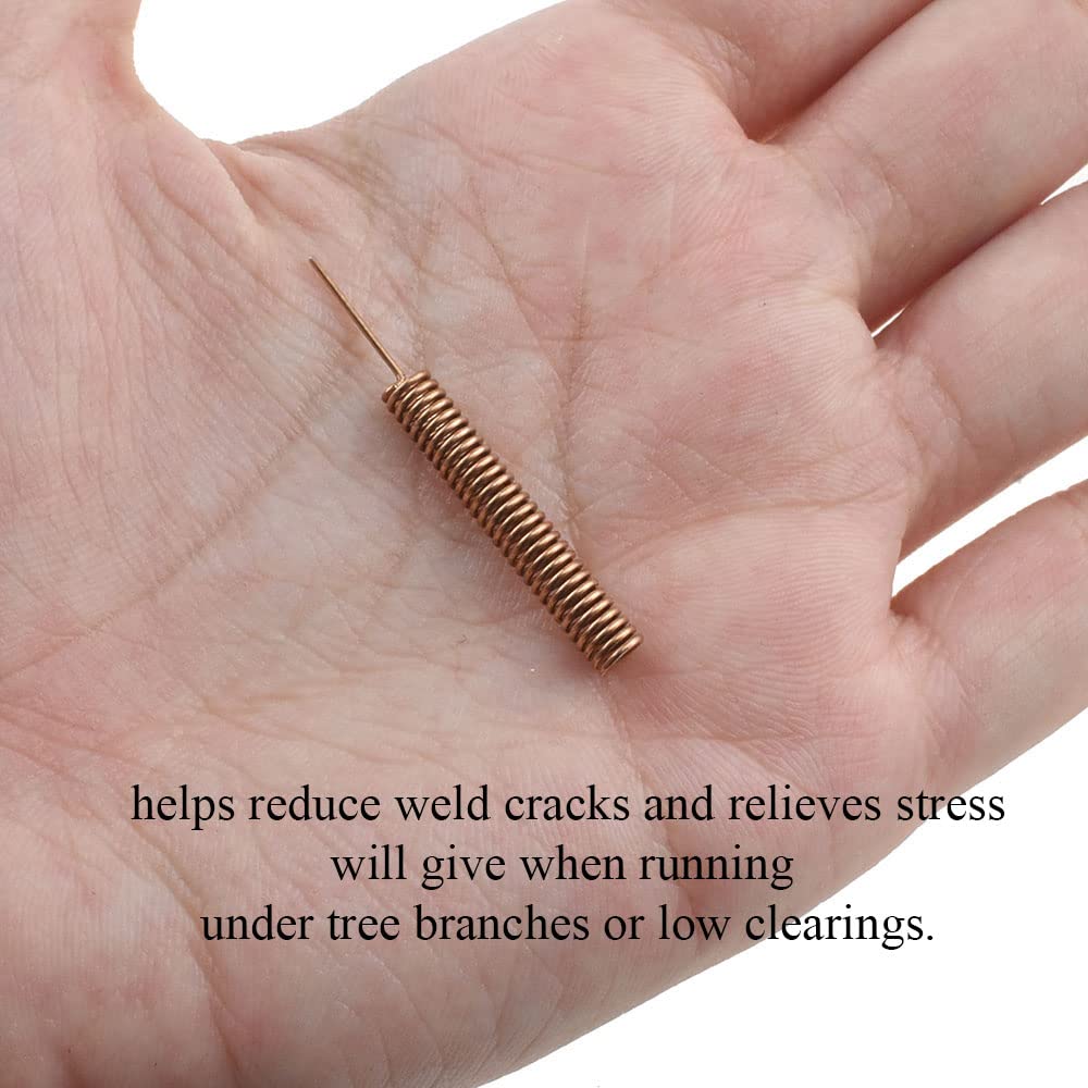Binzzo 36mm Lenght Coil Spring Antenna Provide Bigger Bending Angle Proper Solid Hollow Inside Easy Pass Shock Absorption Data Transmission 433 MHz