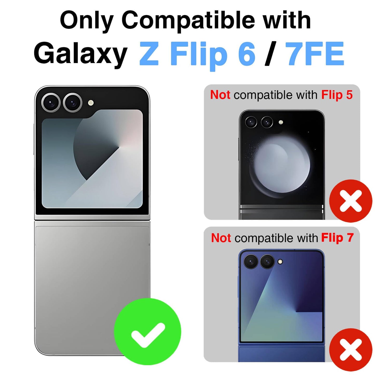 STORMTAL for Samsung Galaxy Z Flip 6 Case, Hinge Protection, Built-in Screen Protector, Wireless Charging, Slim Rugged Phone Protective Case