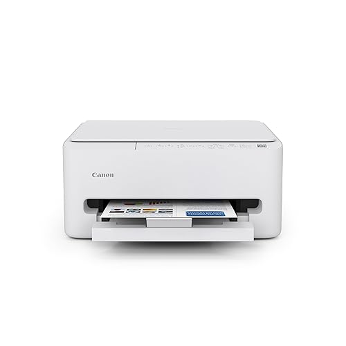 Canon PIXMA TS4320 Wireless Color Inkjet Printer for Duplex Printing, White - Cost Efficient Home Printer with Copier/Scanner, Compact Design, Easy