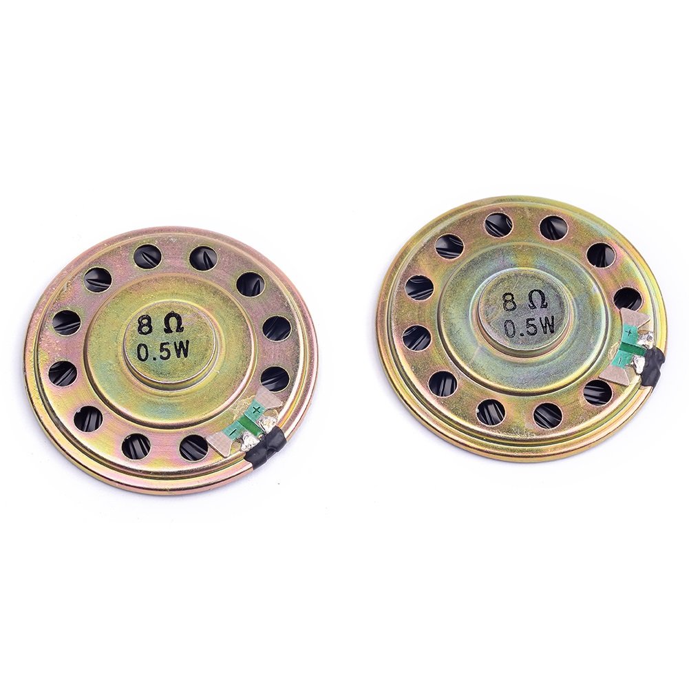 Cylewet 2Pcs Diameter 5cm 8ohm 0.5W Loudspeaker Woofer Small Speaker for Arduino (Pack of 2) CYT1025