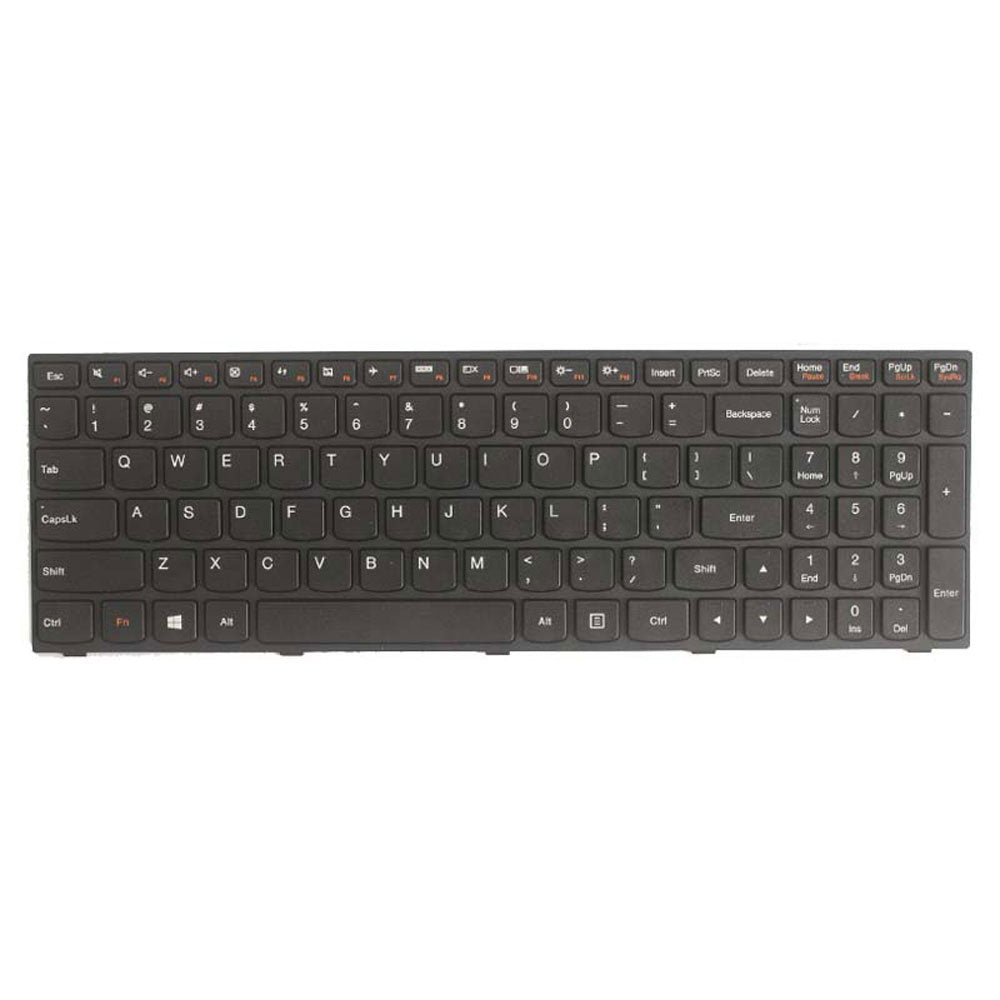 Laptop Replacement Keyboard Fit Lenovo IdeaPad 300-15 300-15IBR 300-15ISK 300-17ISK 305-15ABM (No Backlight Black)