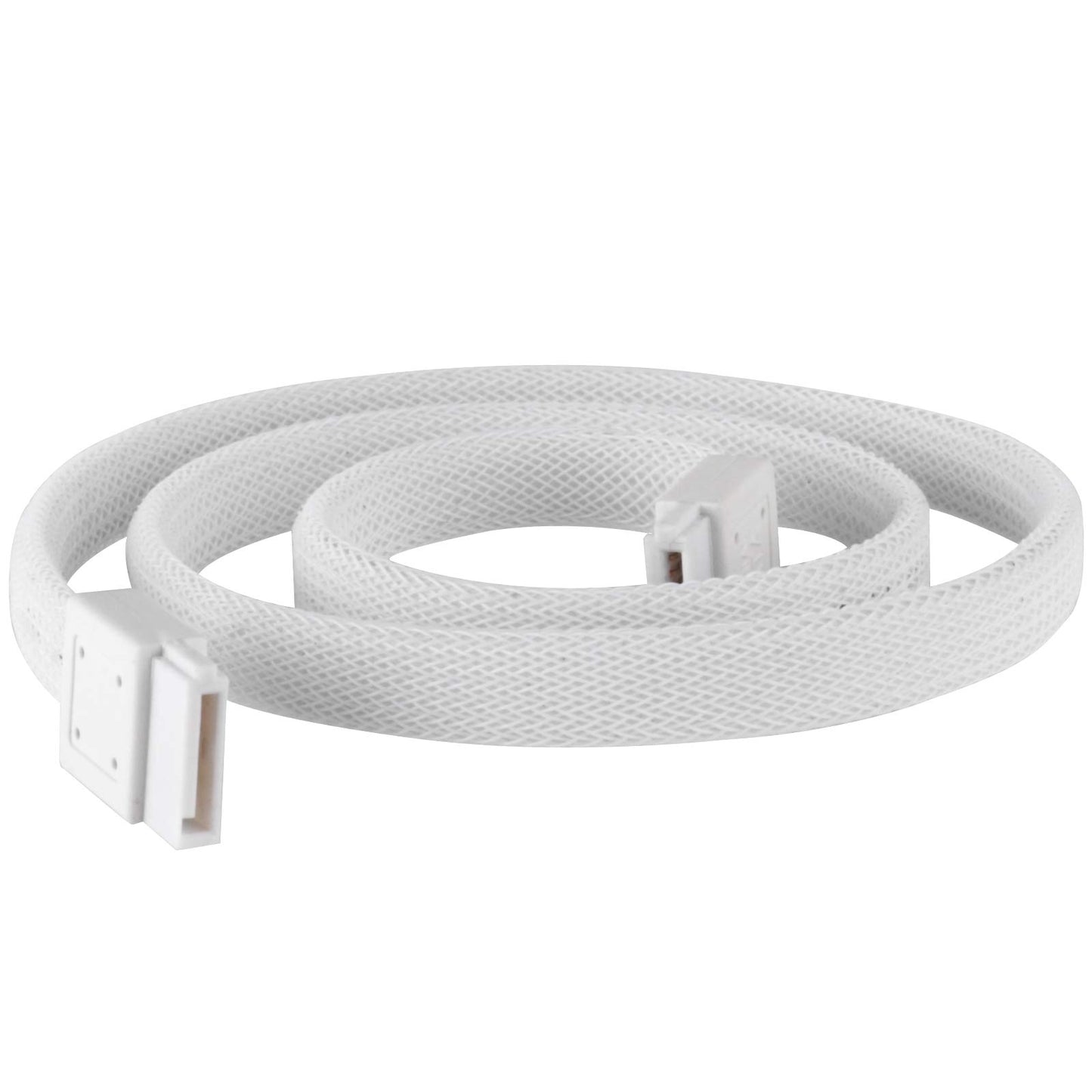 SilverStone Technology CP07W SATA 3 Sleeved White Cable with EMI Guard for 6Gb/s 2-Pack