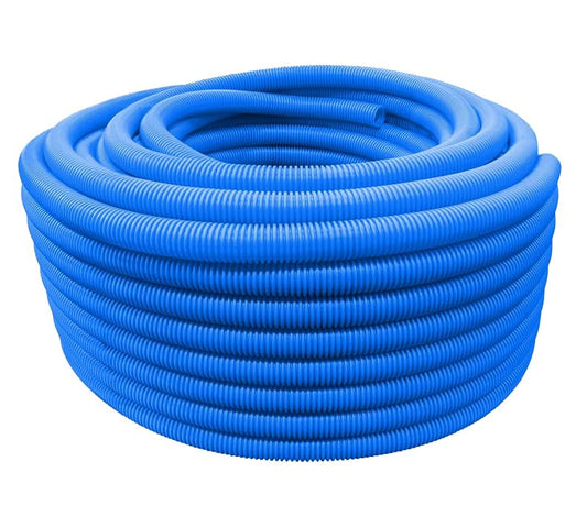 1/2 in. x 100 ft Shurtek® Flexible Corrugated Blue HDPE Non Split Tubing Wire Loom