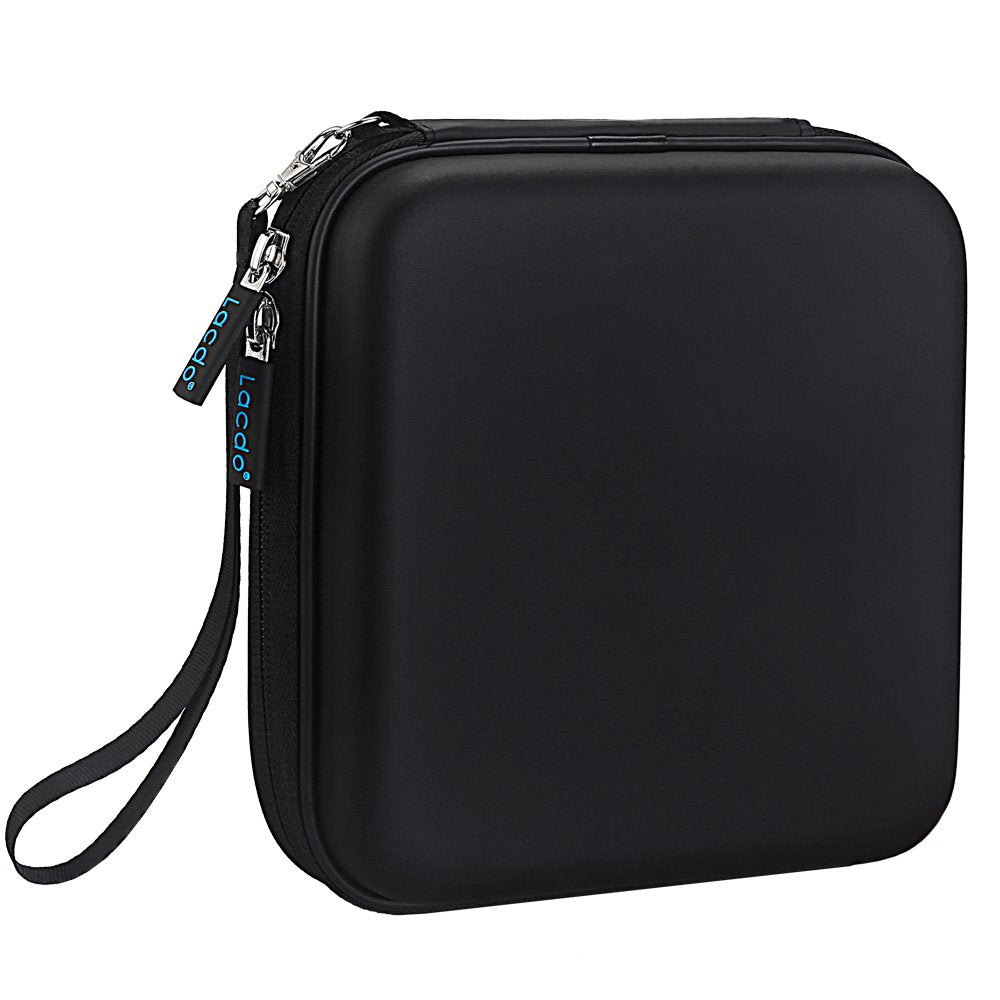 Lacdo USB CD DVD Writer Blu-Ray & External Hard Drive Protective Storage Case Bag Compatible Apple USB Superdrive, Samsung SE-208GB SE-218CB LG