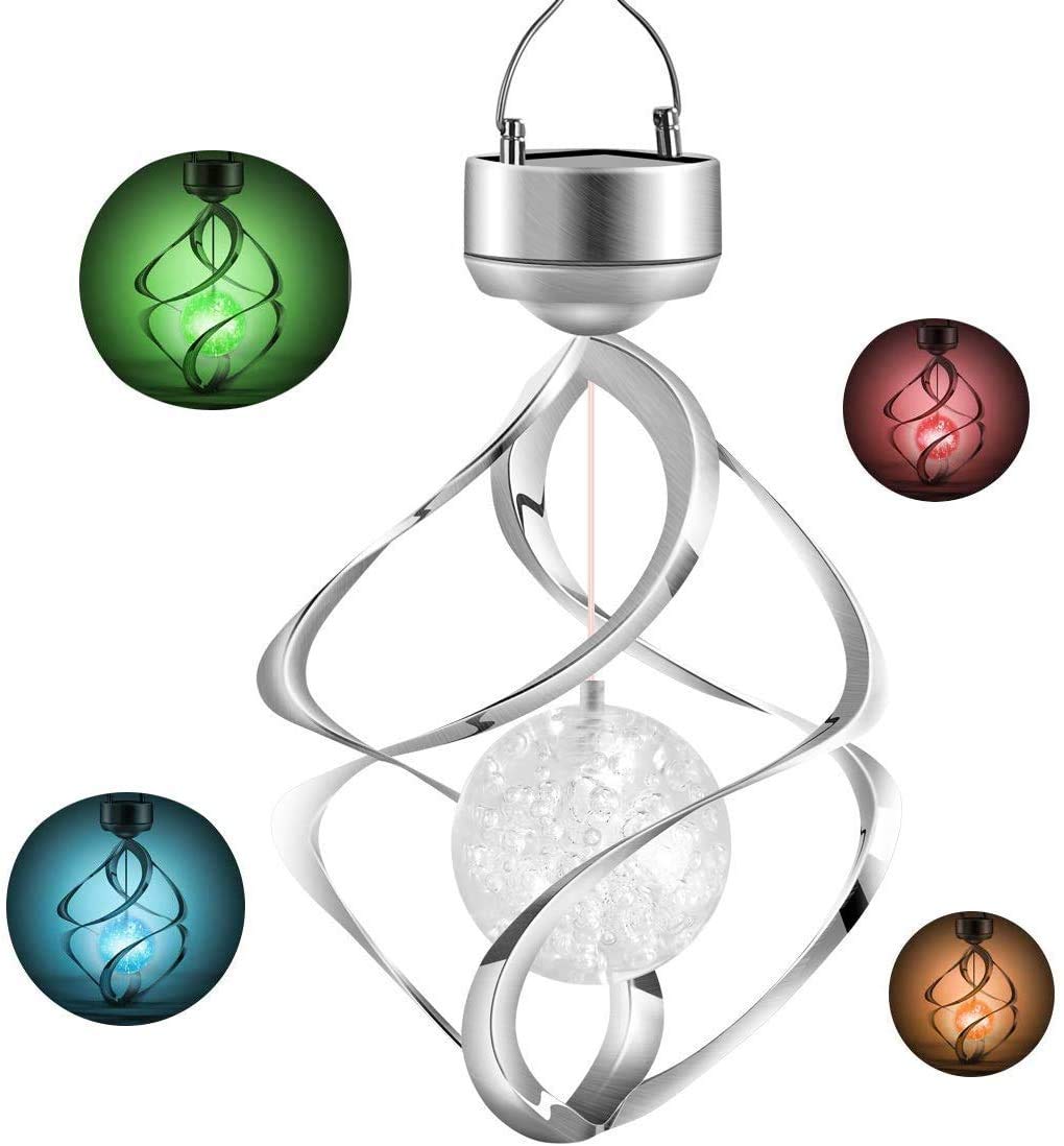 Solar Lights Outdoor Wind Chimes LED Colour Changing Hanging Light