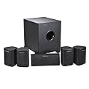 Monoprice 5.1 Channel Home Theater Satellite Speakers And Subwoofer - Black