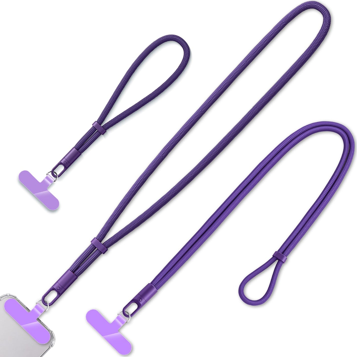 KITANIS 3 Pack Phone Lanyard,1×Phone crossbody strap,1×Phone Neck Strap,1×Wrist Strap,3×Tether Tabs,Universal Cell Phone Multifuctional Patch