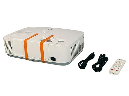 Versatile 3LCD Projector: WXGA Resolution 4000 Lumens Closed Captioning DICOM Brightness for Gaming and Digital Signage - HDMI USB, Bundle HDMI Cable