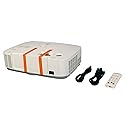 Versatile 3LCD Projector: WXGA Resolution 4000 Lumens Closed Captioning DICOM Brightness for Gaming and Digital Signage - HDMI USB, Bundle HDMI Cable