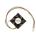 GENNEL Aluminium Heatsink Fin with 40mm 12V Fan, Heat Sink Cooler for PC Northbridge Chipset Cooling