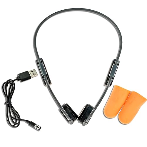 Spracht BH500 Bone Conduction Headphones Bluetooth with USB Cable | Bonehead Sport Waterproof Headset for Outdoor Activities | IPX6 Conduction Head…
