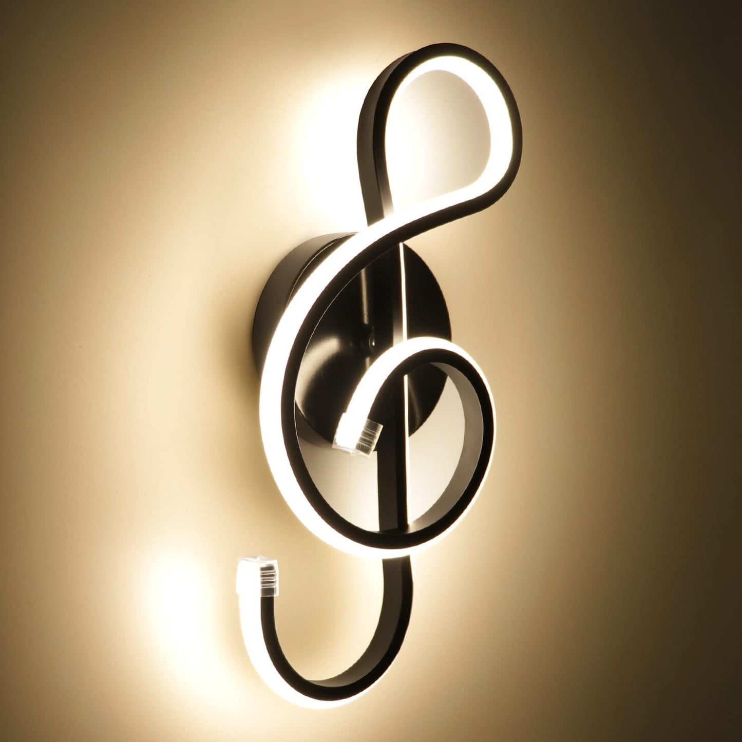 XEYOU 22W Modern Wall Sconce Lighting Indoor LED Creative Wall Light Fixture Music Symbol Art Decoration Wall Lamp for Living Room Bedroom Stair