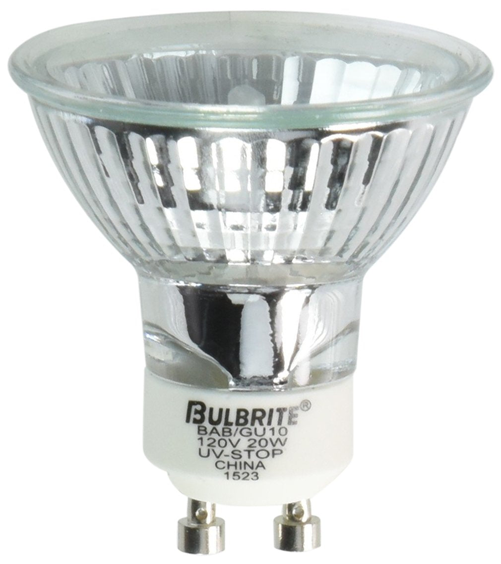 Bulbrite BAB/GU10 Twist & Lock Bi-Pin Base (GU10) Light Bulb, 1 Count (Pack of 1), Clear