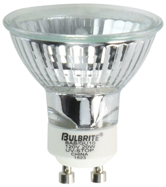 Bulbrite BAB/GU10 Twist & Lock Bi-Pin Base (GU10) Light Bulb, 1 Count (Pack of 1), Clear