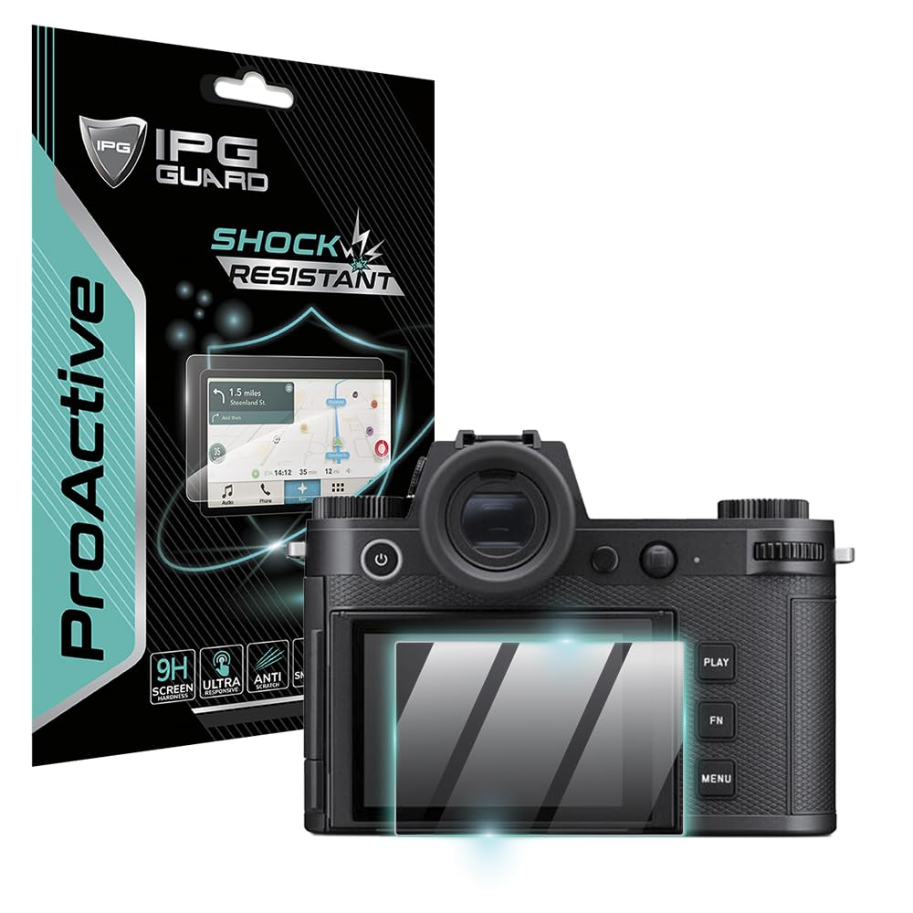 IPG ProActive for Leica SL3 Camera Display (2 Units) 9H Hardness Screen Protector Nano Ceramic Film Ultra Responsive High Clarity Smudge & Shock Proof