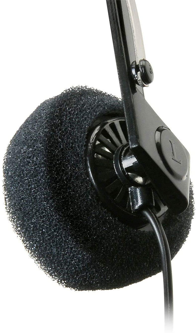 Parts Express Mini Stereo Lightweight Headphones with 4 Foot Cord