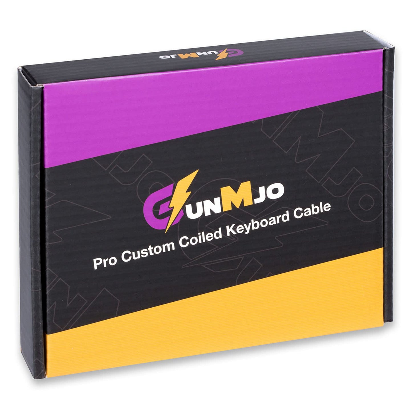 GUNMJO Pro Custom Coiled USB C Cable for Gaming Keyboard, Double-Sleeved Mechanical Keyboard Cable with Detachable Metal Aviator, 1.5M USB-C to USB-A