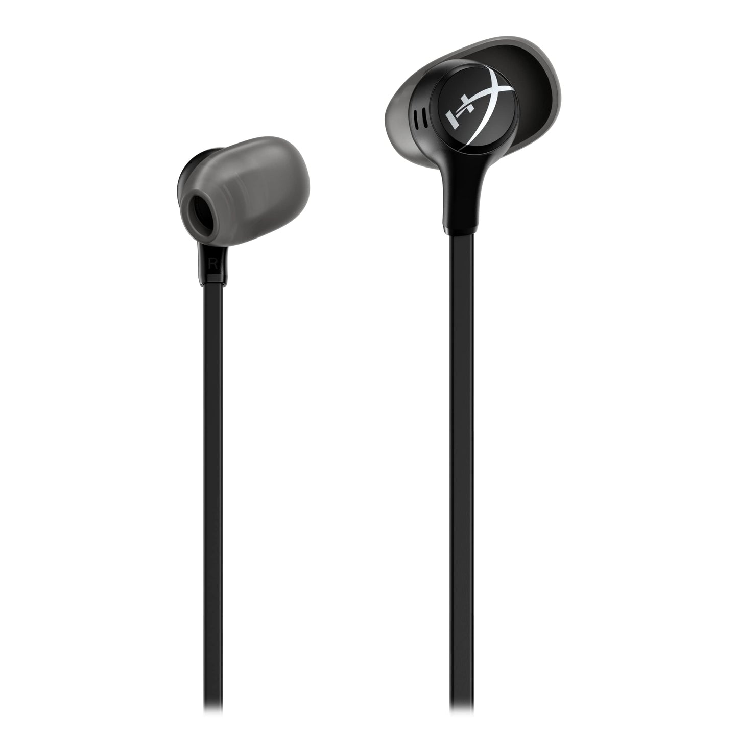 HyperX Cloud Earbuds II 14mm Drivers, Four Eartips, Hard-Shell Carrying Case, Low-Profile 90° Plug, 3.5mm Plug, Built-in Microphone, Multi-Function