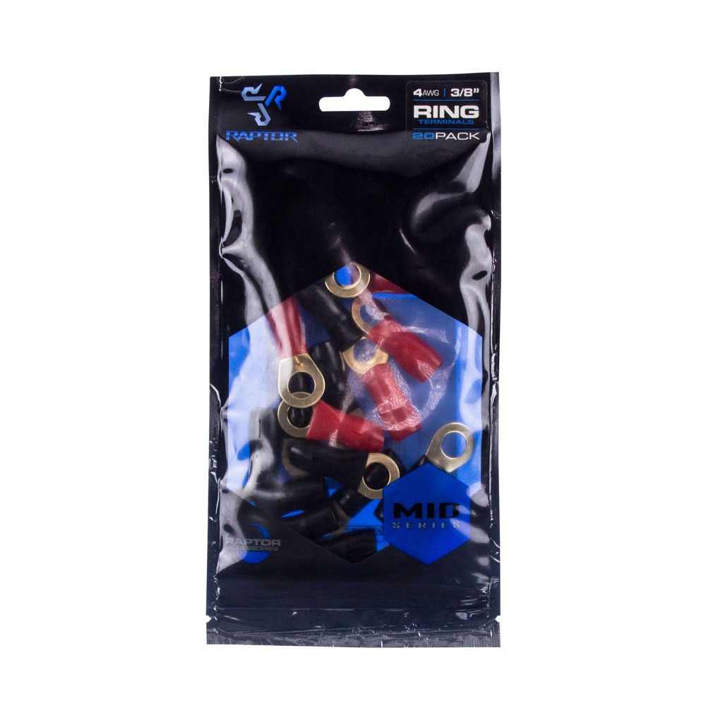 Raptor R438RT MID Series - 4 AWG Gold Ring Terminals