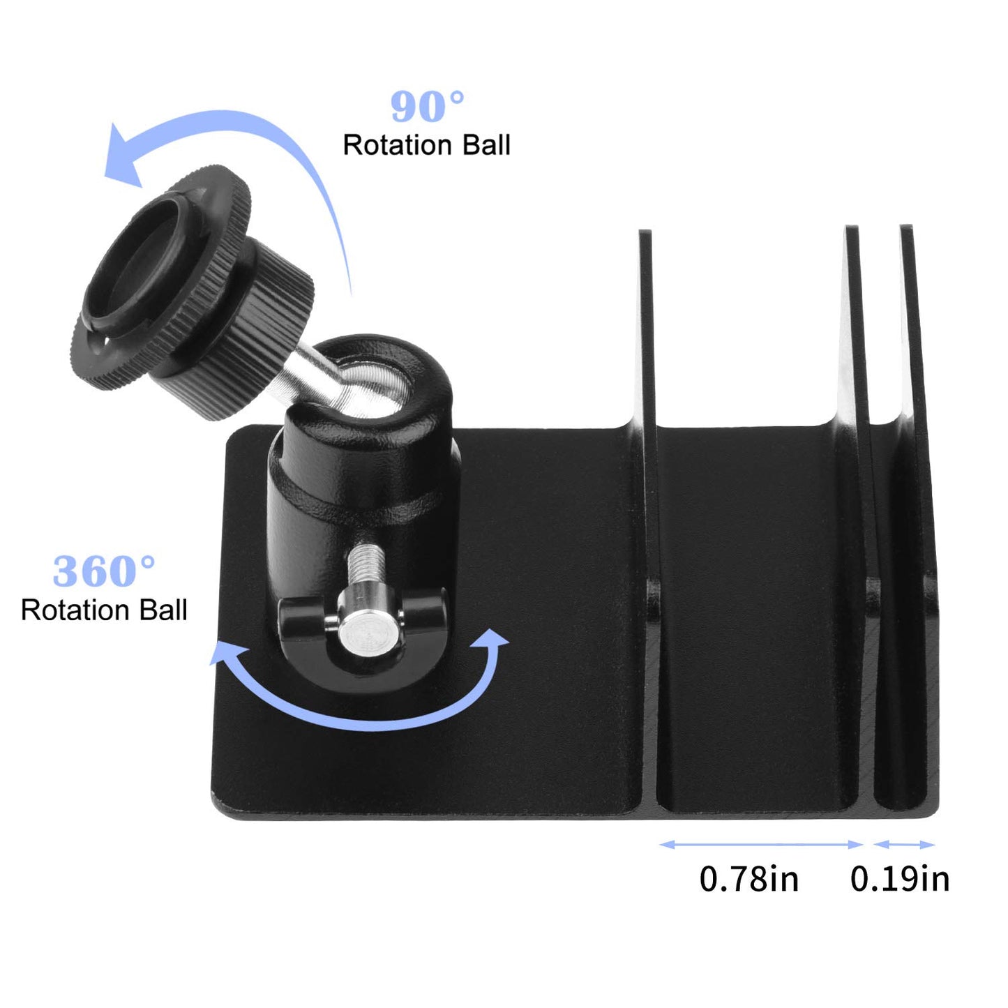 ALERTCAM Gutter Mount for Blink Outdoor 2K+ / Outdoor 4 (4th Gen) / (3rd Gen) & Blink XT / XT2 Camera, Adjustable Weatherproof Aluminum Alloy Mount
