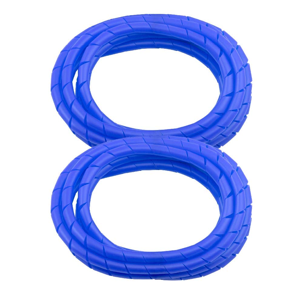 BarberMate 2 Pack MD Premium 8' Cord Cover Prevents Cord Tangling - Blue